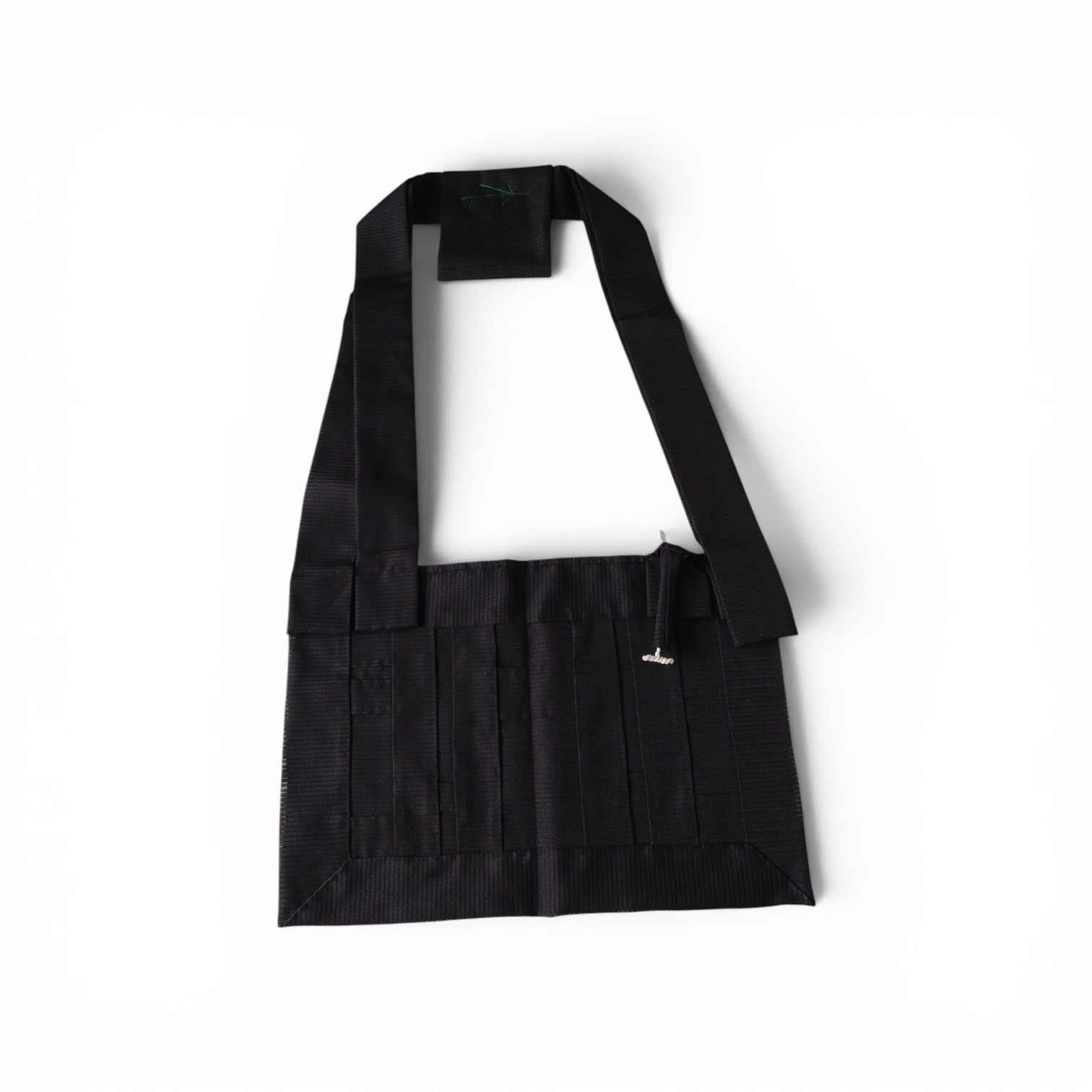 黒色シルック七本絽九寸絡子（訳あり品）