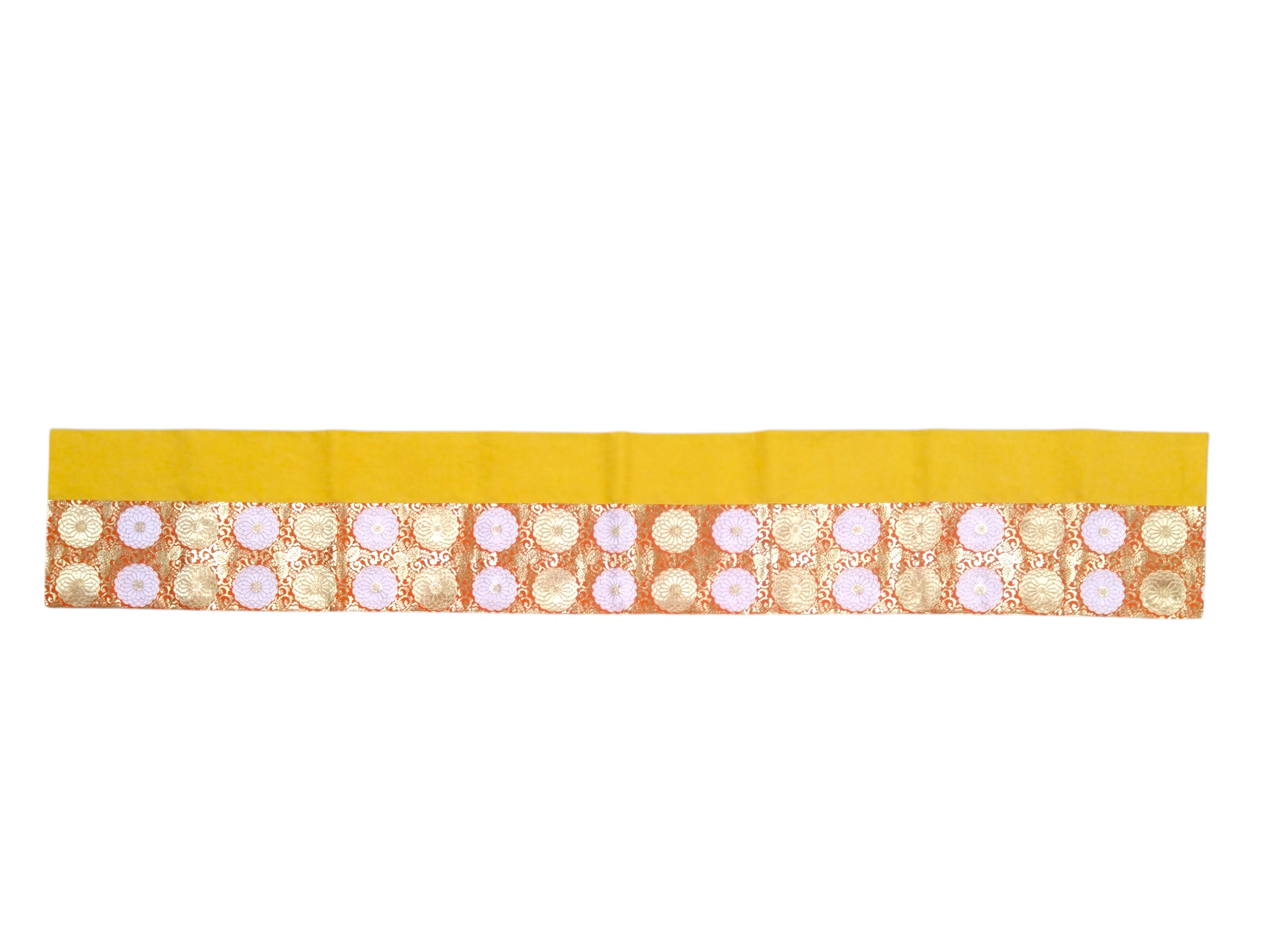 赤地 金/白 段金金襴 段打敷